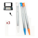 X3 Lápiz Óptico Táctil Stylus Metálico Nintendo New 2ds Xl