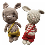 Conejito Grande Amigurumi Tejido Al Crochet Faisaflor