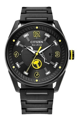 Reloj Citizen Thor Czbm698750w E-watch Color De La Correa Negro Color Del Bisel Negro Color Del Fondo Negro