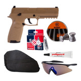 Paquete Marcadora Sig Sauer P320 4.5mm Pellets Co2 Xtreme P