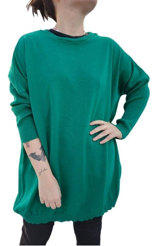 Maxi Sweater Over Size. Negro. Verde. Rojo. Azul. 