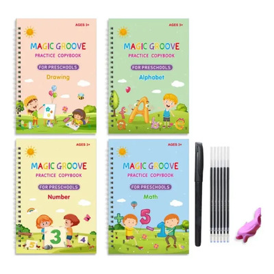 Cuaderno Mágico Reutilizable, Juguetes De Niños Montessori