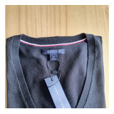 Buzo Tommy Hilfiger Original, Cuello En V Dama / Negro