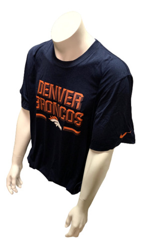 Nike Dri Fit Men's Denver Broncos Chiseled Navy Short Sl Eep