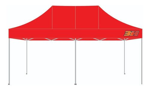 Carpa Gazebo 3h 3x6 Aluminio + Techo Emporio