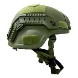 Casco Kevlar Militar Balístico Mich Nivel Iii-a Verde