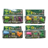 Plantas Vs Zombies 4 Muñecos Lanzador De Bolas Set 8 Modelos