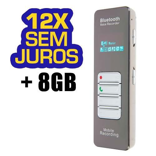 Gravador De Audio Mp3 Gravar Conversas Telefonicas Grampos