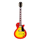 Guitarra Elétrica Sx Eh Series Eh3d Les Paul De  Bordo/mogno 2000 Cherry Sunburst Brilhante Com Diapasão De Pau-rosa