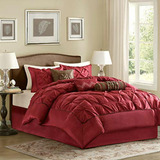 Madison Park Mp10-892 Comforter Set, Red