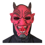 Máscara Terror Halloween Susto Diabo Lucifer Dêmonio Chifre