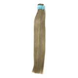 Cabelo Humano Para Mega Hair Loiro Mesclado Cinza 75cm 100g