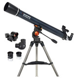 Telescopio Refractor Astromaster 90az Optica De Vidrio