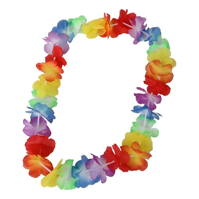 24 Collar Hawaiano Flores Fiesta Batucada Boda Promocion | MercadoLibre