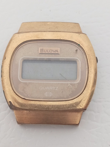 Reloj Bulova Quartz Chapa De Oro Para Reparar O Piezas 