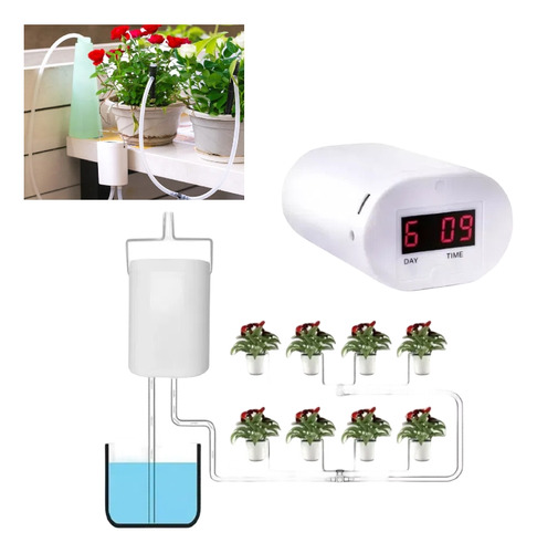 Sistema De Riego De Plantas Con Temporizador Automático