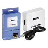 Mini Adaptador Conversor D Vga P/ Video Cabo Hdmi- Vga2hdmi