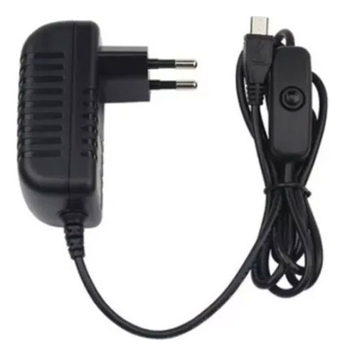 Cargador Para Raspberry Pi 3b+ 5v 3a Microusb C/interruptor