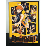 Cuadro Anime Haikyu!! 31x43 Madera