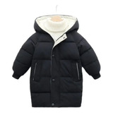 Casaco Jaqueta Infantil Puffer Bobojaco Capuz Preto 3 A 4 