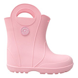 Bota De Lluvia Niñas Niños Unisex Plumitas 21/30