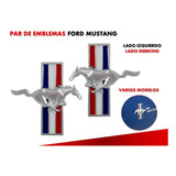 Par De Emblemas Laterales Ford Mustang Varios Modelos