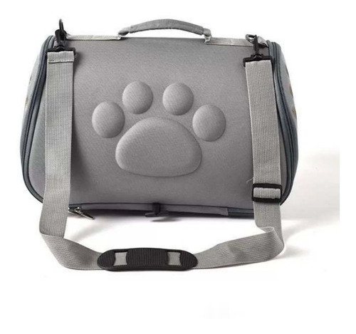 Bolso Transportador Ligero Para Gatos (gris- L)