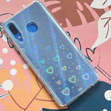 Funda Tpu Laser Corazón Holografic Para Samsung A20 A30