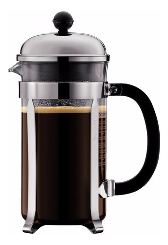 Cafetera Bodum Chambord 8 Poc. 1 Lt Prensa Francesa Color Chrome