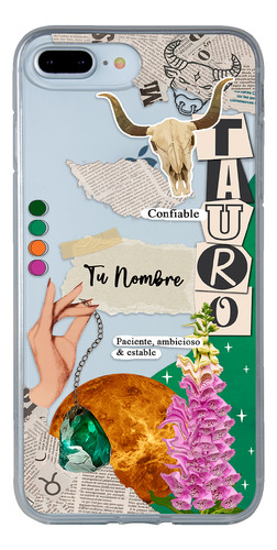 Funda Para iPhone Mujer Signo Zodiaco Tauro Con Tu Nombre