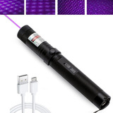 Ponteiro Laser Usb303 Roxo De Alta Potência De 1 0000m