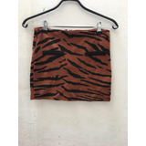 Pollera Ay Not Dead Animal Print Invierno