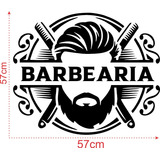 Adesivo Barbearia 1 Logo + 2 Poles + 60 Adesivos Variados