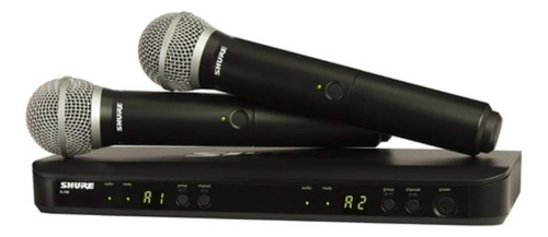 Microfono Inalambrico Shure Blx Doble Sistema Uhf 58 De Mano