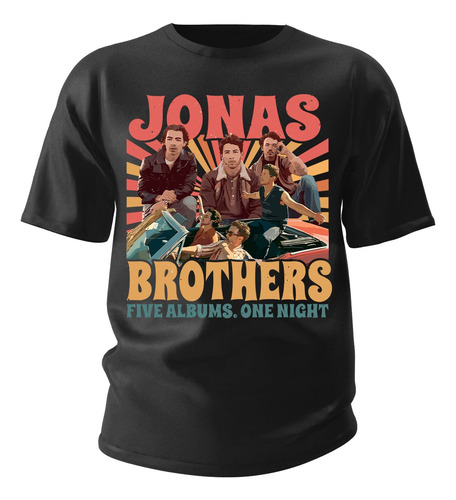 Camiseta Basica Jonas Brothers Banda Rock Pop Teen Show