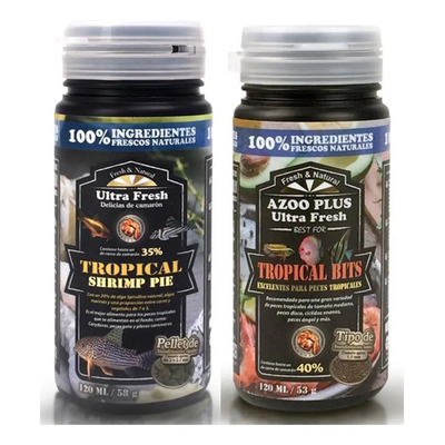 Alimento Azoo Ultra Fresh Para Corydora, Tropical Bits 58g | MercadoLibre