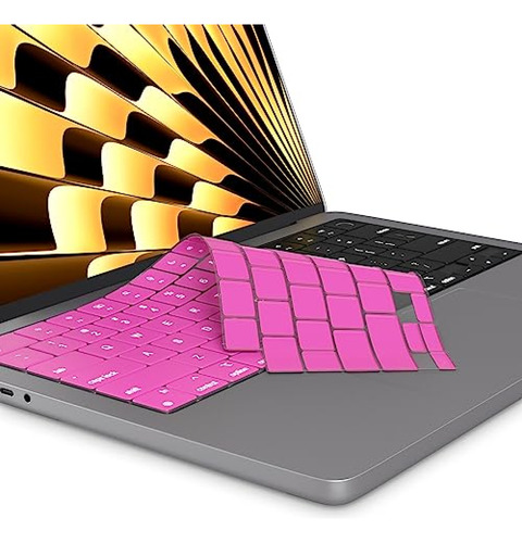 Funda De Teclado Kuzy  Para Macbook Pro De 14 Pulgadas 16 M3