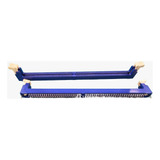 3x Conector Slot Para Memoria Ddr2 1,8v Azul