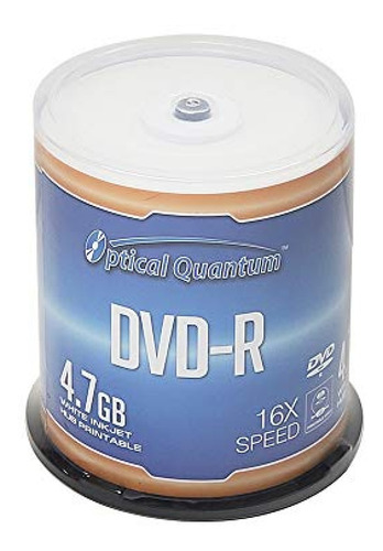 Cds Grabables Dvd-r Óptico Quantum De 4,7 Gb, 16x, Blanco, 