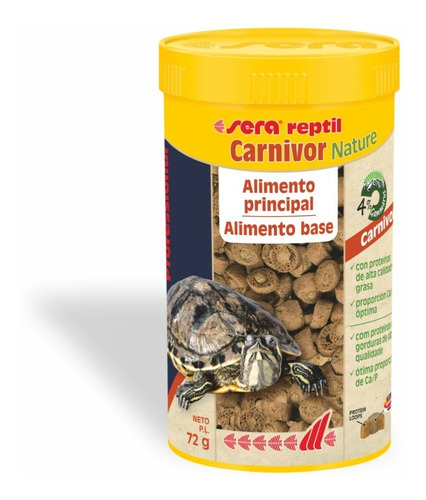 Ração Sera Profissional Reptil Carnivor Nature 72g