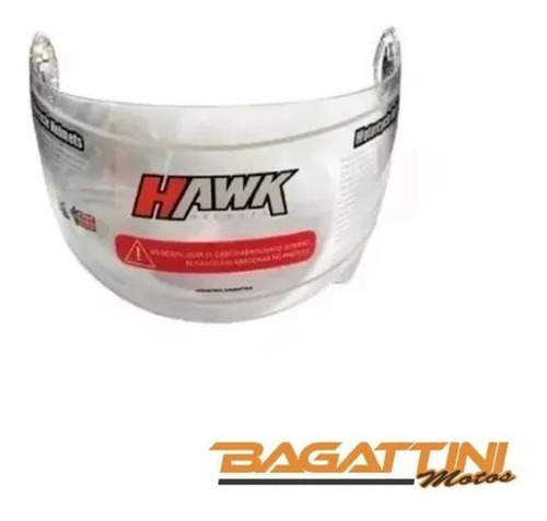 Visor Casco Hawk Rs5 Cristal Rebatible Bagattini Motos
