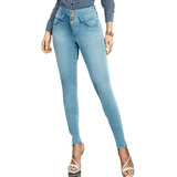 Jeans Colombiano Faja Interna 1568 Celeste Bartolomeo