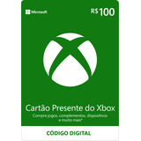 Cartão Presente Xbox R$ 100 Brasil - 25 Dígitos Digital