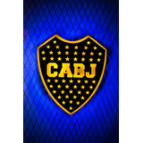 Cuadro Led Boca Juniors | 12v | Dimmer | 40x30cm | Mdf 5,5mm
