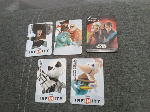 5 Cartas Tipo Figura Interactivas De Disney Infinity
