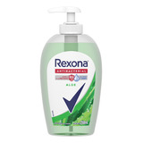 Jabon Liquido De Manos Antibacterial Aloe 250ml Rexona