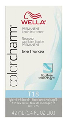 Wella Color Charm Permanent Liquid Hair Toner T-18, White