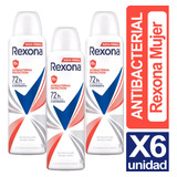 Desodorante Rexona Mujer Antibacterial Protection X6 Unid