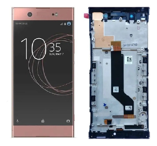 Tela Frontal Touch Compatível Sony Xperia Xa1 G3112 Com Aro