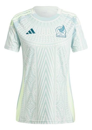 Jersey adidas Visitante Verde Sel Nac Méx 24 Para Mujer